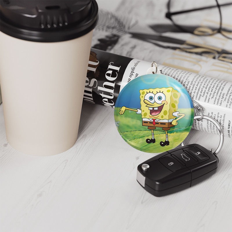 جاکلیدی خندالو مدل باب اسفنجی کد 24702 جاکلیدی خندالو مدل باب اسفنجی کد 24702