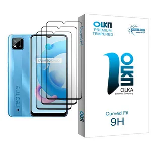 Cooling Olka Glass MIX003 Screen Protector For Realme C20A Pack Of 3