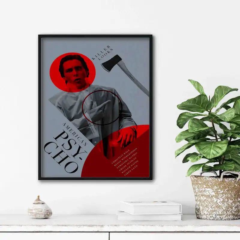 تابلو آتریسا طرح پوستر فیلم American_Psycho مدل ATm553