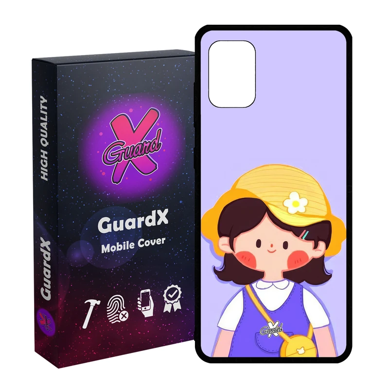 کاور گارد ایکس طرح دختر مدل Glass10651 مناسب برای گوشی موبایل سامسونگ Galaxy A31