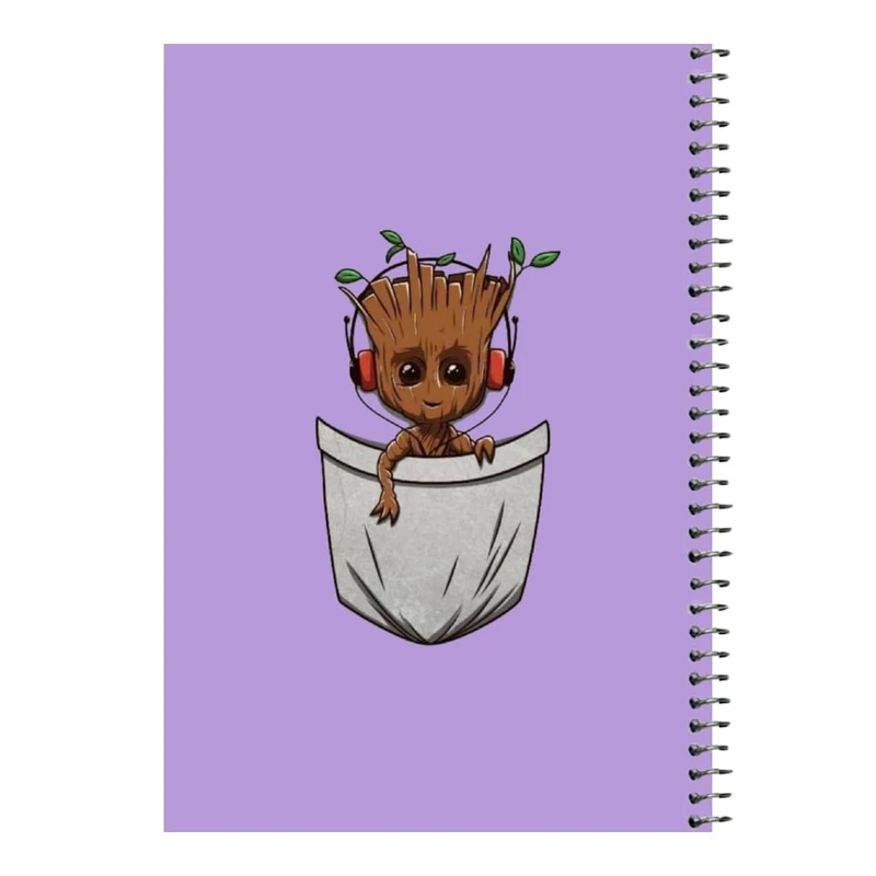 دفتر مشق 80 برگ اس جی مدل عروسک چوبی جیبی   