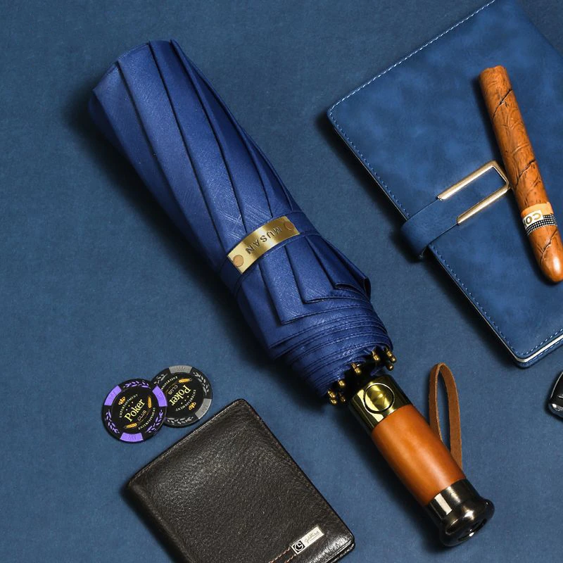 عکس شماره 12 : چتر 10 پره گلد ایر مدل metal-wood کد musan قطر 116 سانتی-متر