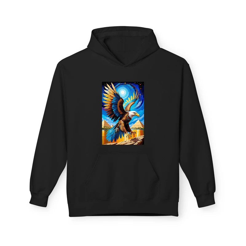 هودی مردانه پاد آفرین مدل عقاب کد 460