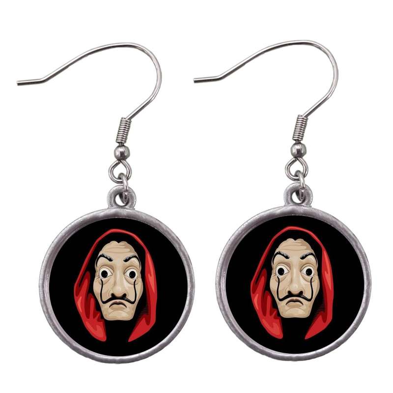 گوشواره دخترانه طرح Money Heist کد 36