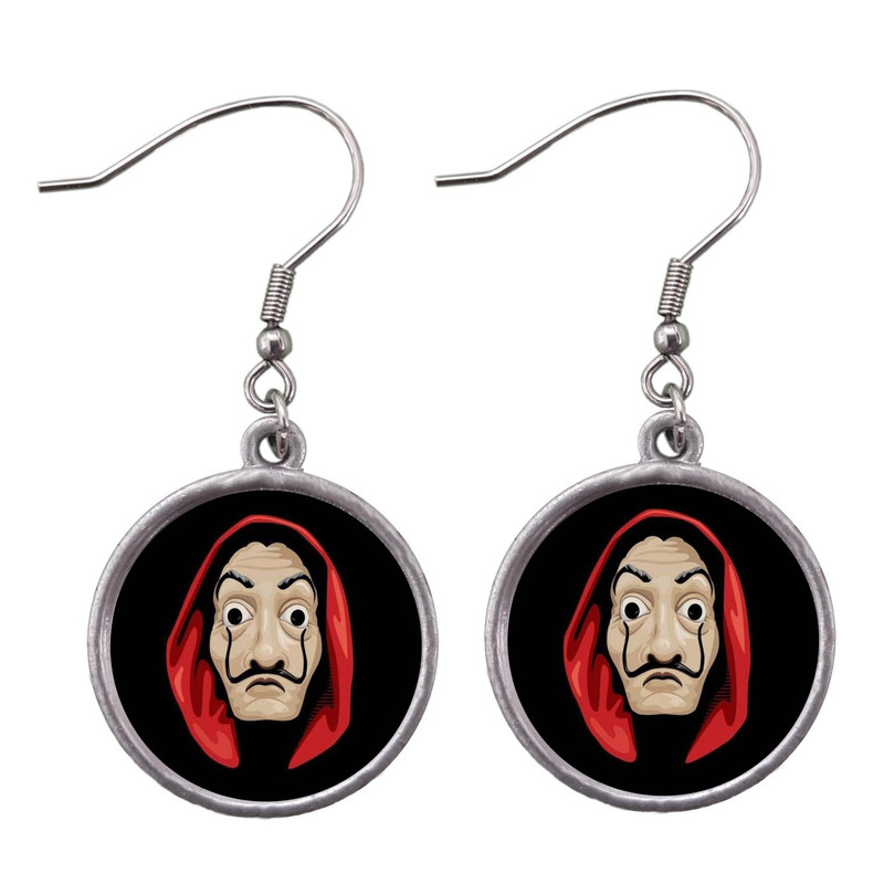 گوشواره دخترانه طرح Money Heist کد 36