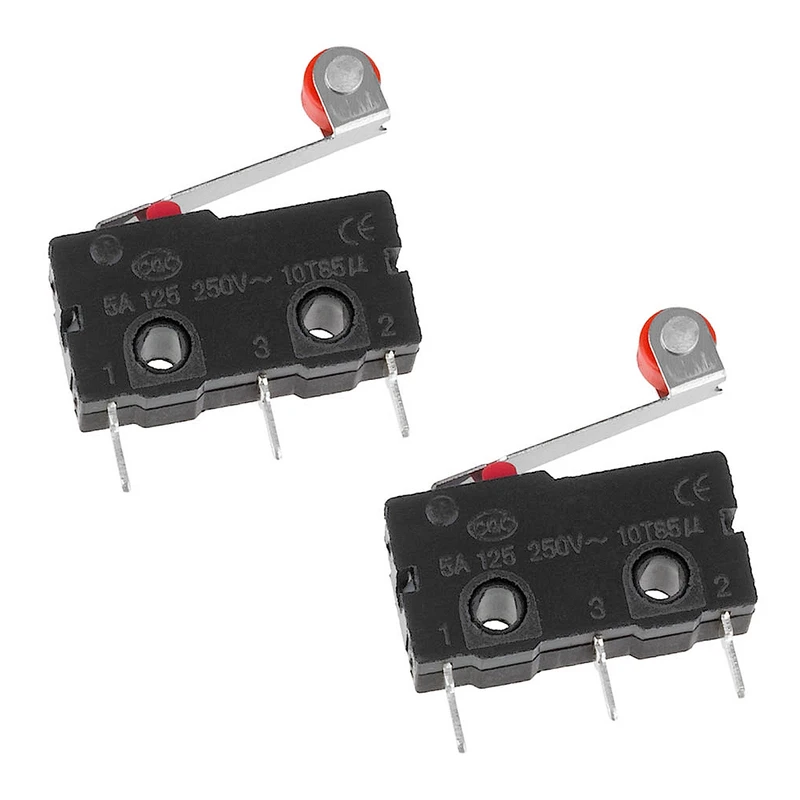 میکرو سوئیچ اهرم دار مدل 5A-250V-KW11.3Z بسته 2 عددی