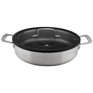 تابه دو دسته استیل ام جی اس مدل کف لیزری PS3130 سایز 24