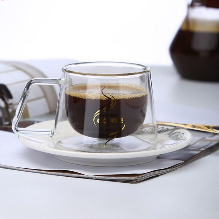 لیوان مدل دوجداره طرح کافی کد 250