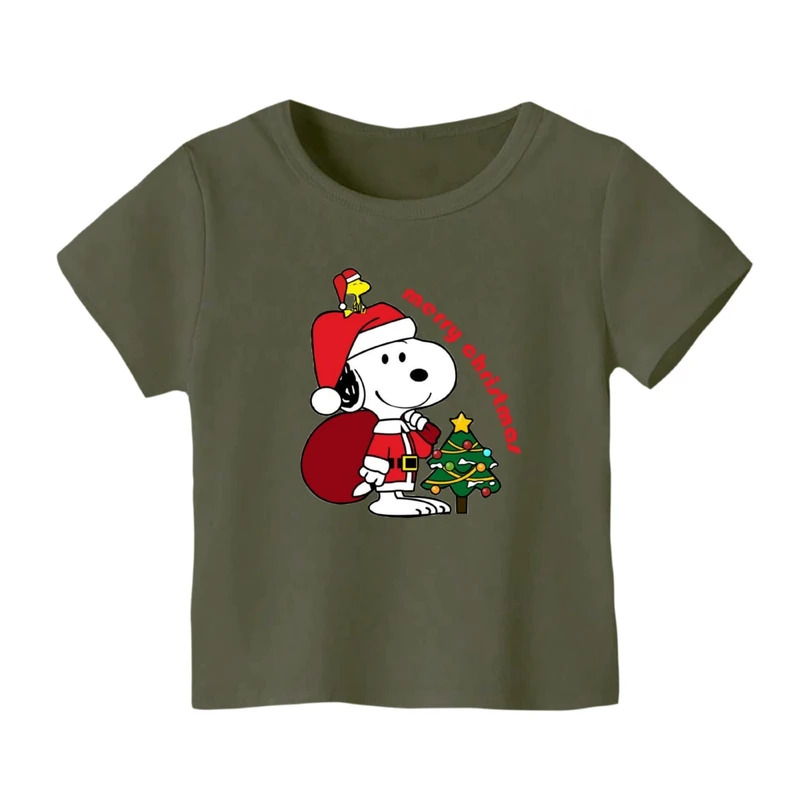 تی شرت آستین کوتاه بچگانه مدل اسنوپی کریسمس کد 9