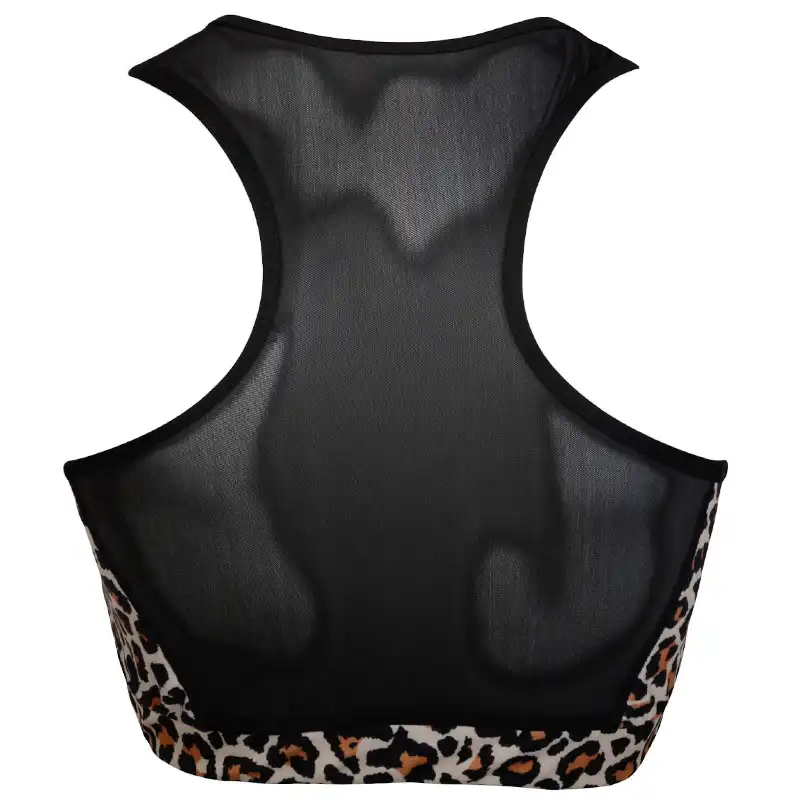 نیم تنه ورزشی زنانه مدل 268001009  اسپندکس رنگ کرم