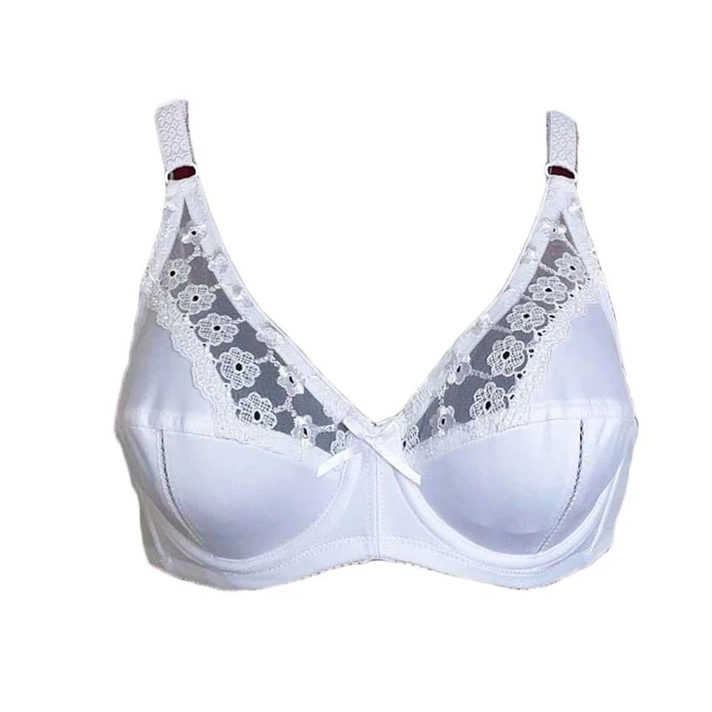 سوتین زنانه بارون مدل سه تیکه دانتل و پرلون فنر دار کد 510