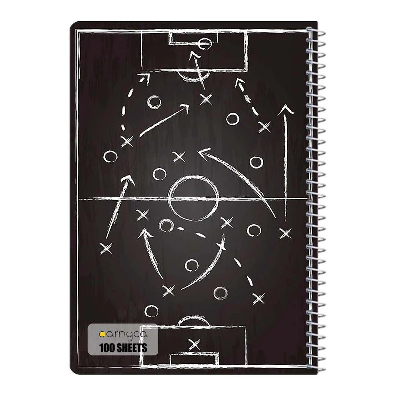 دفتر مشق 100 برگ سیمی کارنیکا طرح عاشق فوتبال Football Lover کد 61230