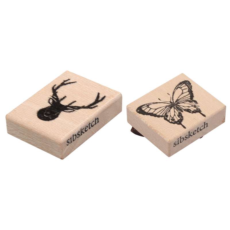 مهر سیب مدل Butterfly-Antler مجموعه 2 عددی
