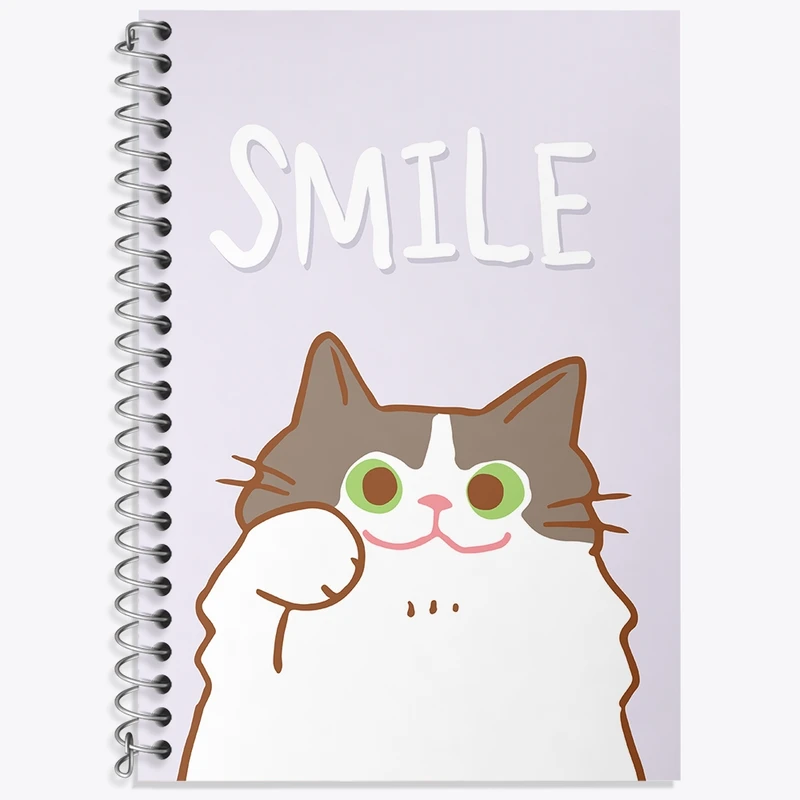 دفتر لغت 50 برگ خندالو طرح گربه کیوت کد N966