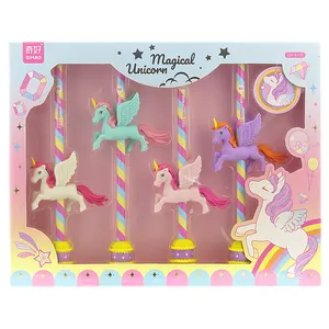 بسته لوازم تحریر مدل یونیکورن 5 عددی