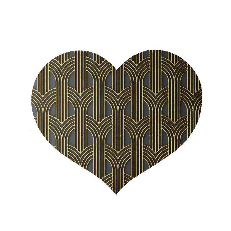 پادری مدل قلب طرح کلاسیک کد 8857 سایز 90x90 سانتی متر 