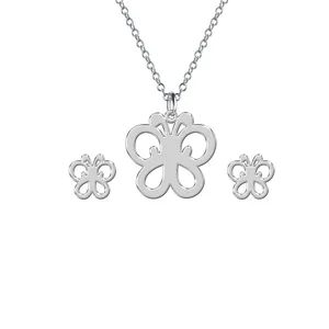  نیم ست نقره ترمه 1 طرح پروانه کد E687