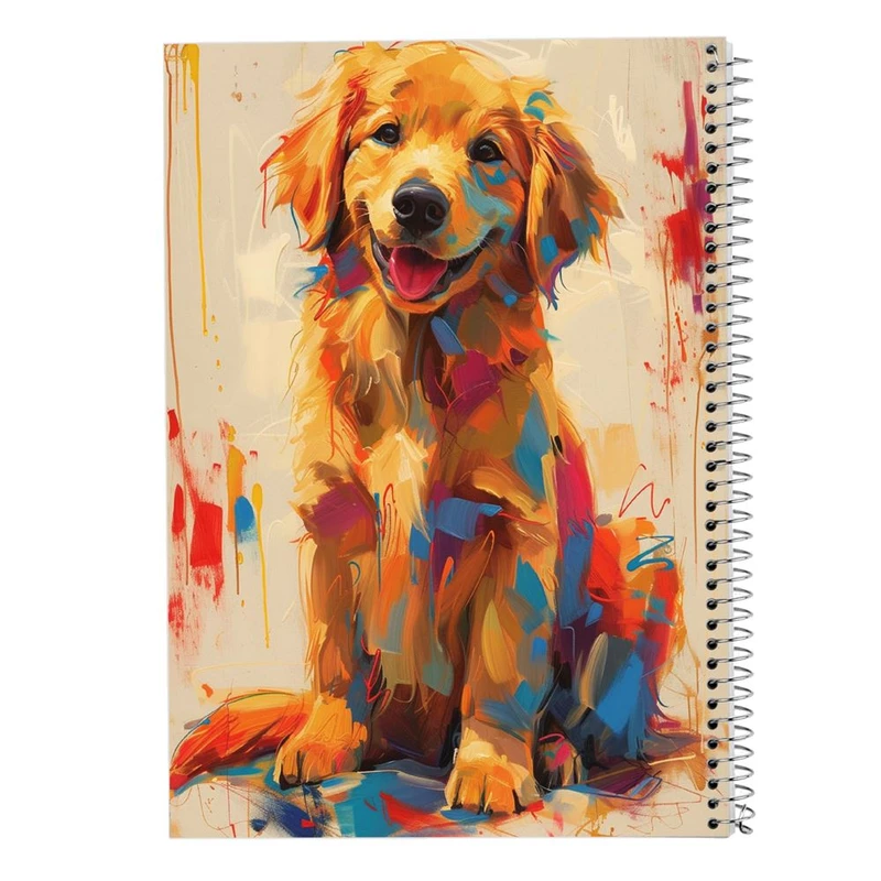 دفتر ژورنال نویسی 50 برگ مدوپد مدل نقطه ای طرح سگ و گربه کد DF17269