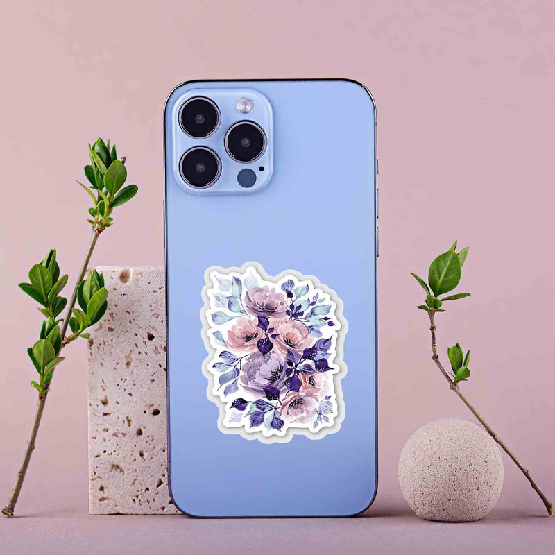 استیکر لپ تاپ طرح FLORAL  کد ST650