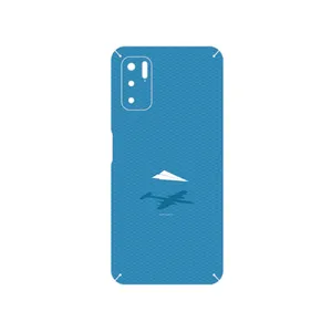 MAHOOT Minimal Paper Airplane Cover Sticker for Xiaomi Redmi Note 10 5G