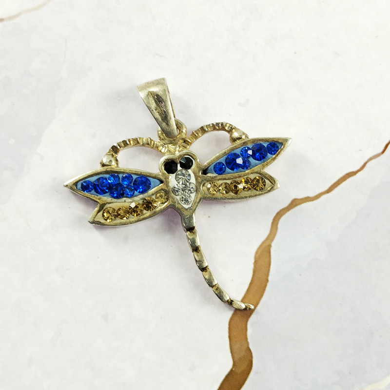 آویز گردنبند نقره زنانه سلین کالا مدل سنجاقک کد 125