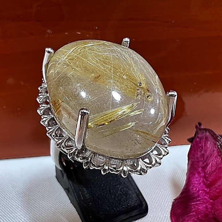 انگشتر نقره زنانه مدل در مویی کد glsr-25500