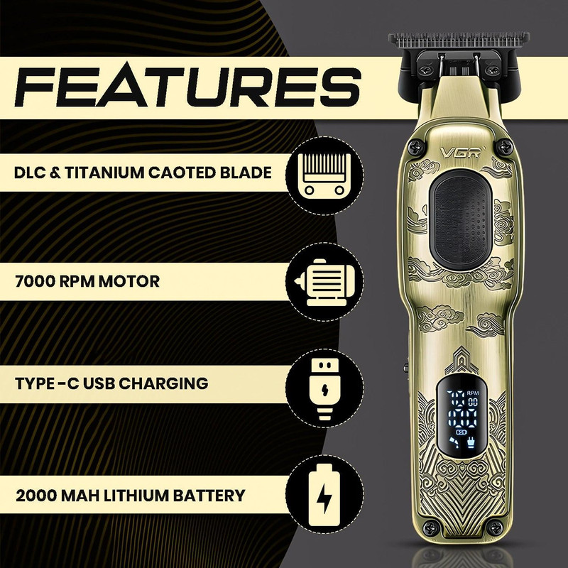 ماشین اصلاح موی سر و صورت وی جی ار مدل V-954