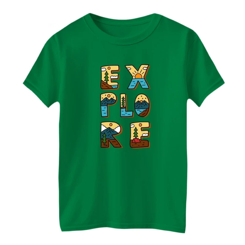 تی شرت آستین کوتاه بچگانه مدل اکتشاف