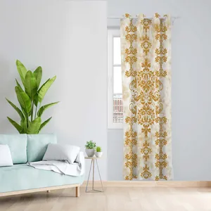 پرده طرح نگار گری مدل مخمل پانچی کد 1475 z سایز 140x200 سانتی متر