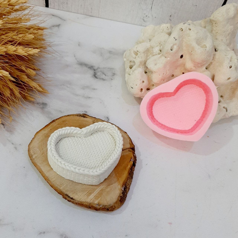 قالب شمع مدل قلب بافت