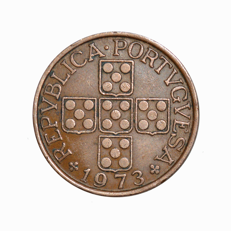 سکه تزیینی طرح کشور پرتغال مدل یک اسکودو 1973 میلادی