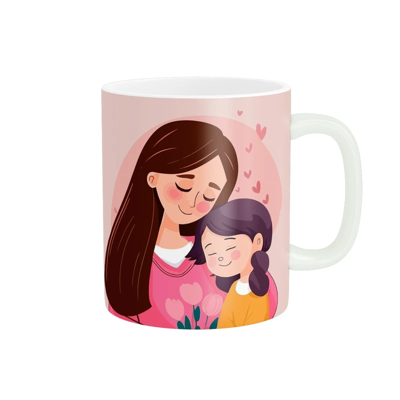 ماگ پاد آفرین مدل مادر دختری طرح دختر مامان کد p9336