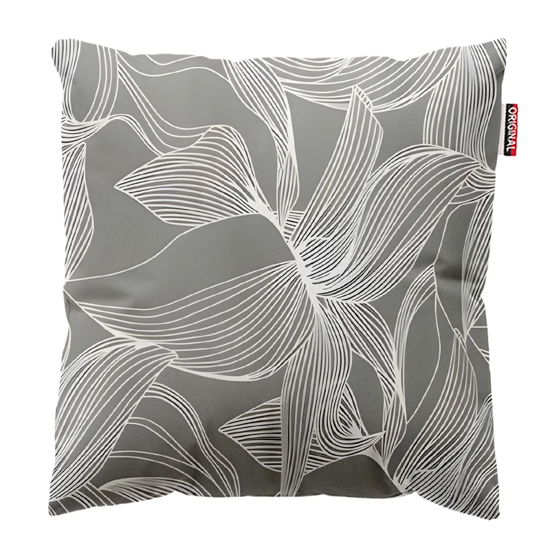 کوسن پاد آفرین مدل مینیمال طرح گل و برگ کد PK303161 سایز 30*30 سانتی متر