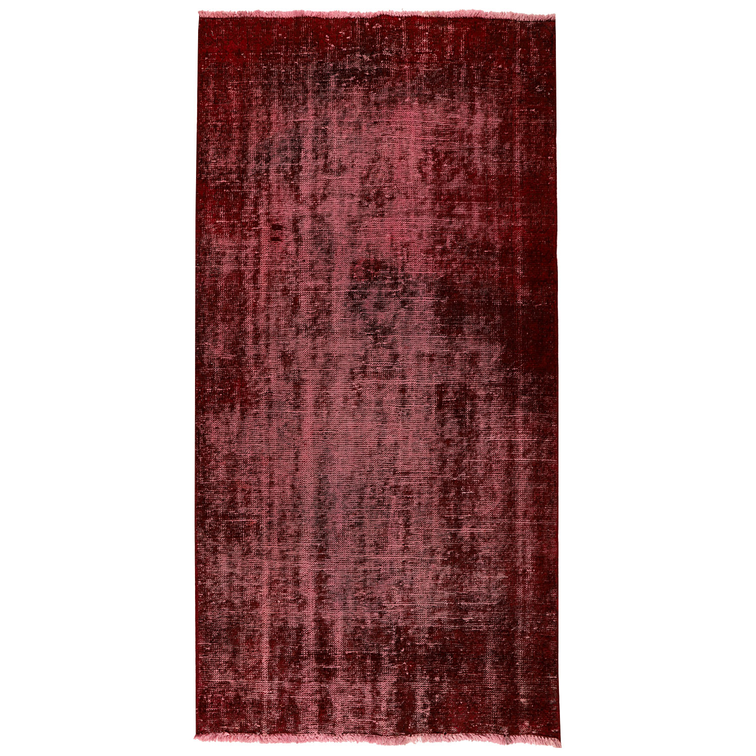 فرش دستبافت رنگ شده دو متری طرح وینتج کد  991227