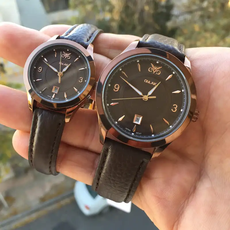 ست ساعت مچی عقربه ای زنانه و مردانه اوبلاک مدل 72699