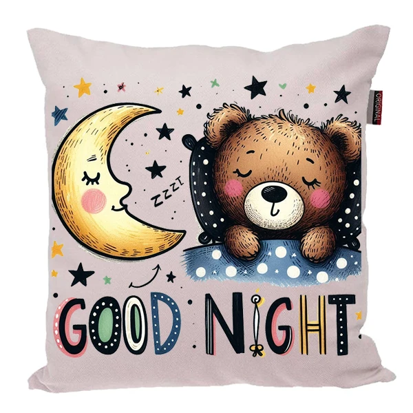 کوسن پاد آفرین مدل بچگانه طرح Good Night کد PK40586