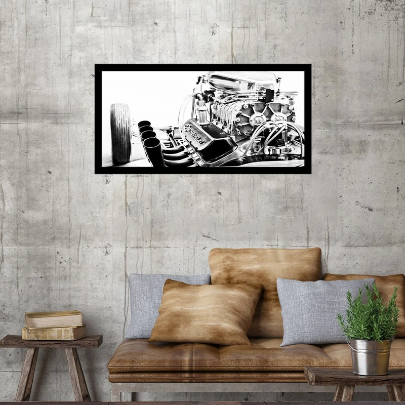 تابلو بکلیت طرح موتور اتومبیل شورلت مدل B-S4551