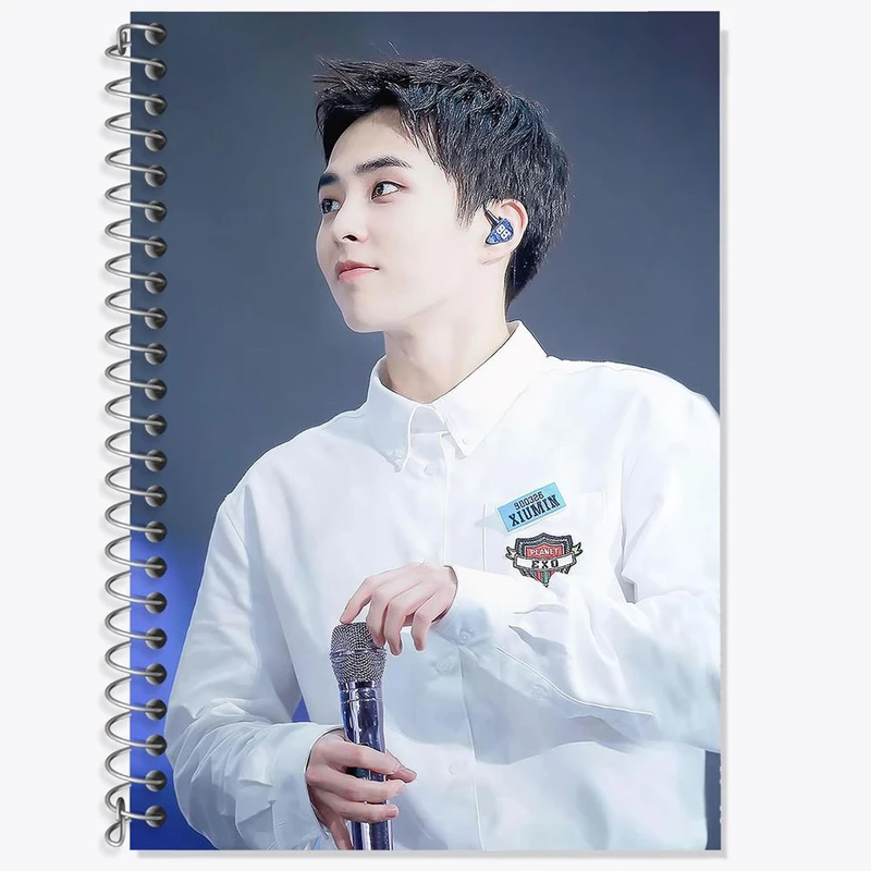 دفتر زبان 50 برگ خندالو مدل سه خط طرح شیومین گروه اکسو EXO کد 13525