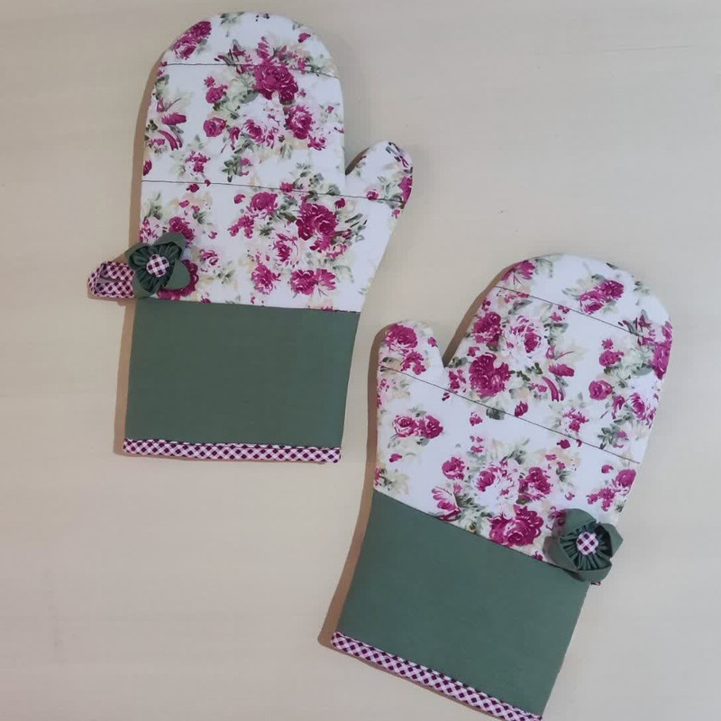 سرویس آشپزخانه 10 تکه طرح گل مدل TS100