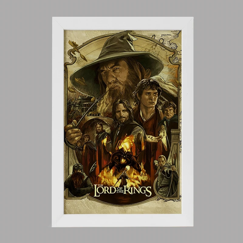 تابلو خندالو مدل ارباب حلقه ها (Lord of the Rings) کد F5062