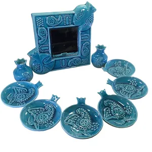 مجموعه ظروف هفت سین 10 پارچه مدل انار کد HSSF12