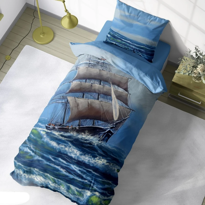 سرویس خواب 1 نفر 4 تکه مدل کشتی بادبانی کد 917