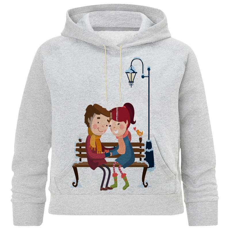 هودی دخترانه مدل M 12 زن و شوهر