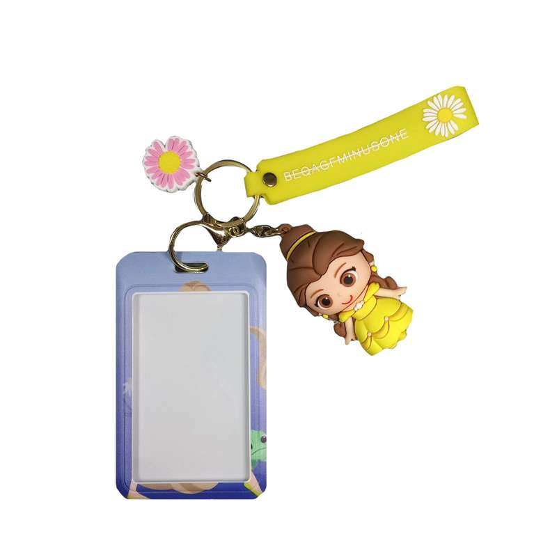 جاکلیدی دخترانه طرح دختر گیسو کمند به همراه جاکارتی