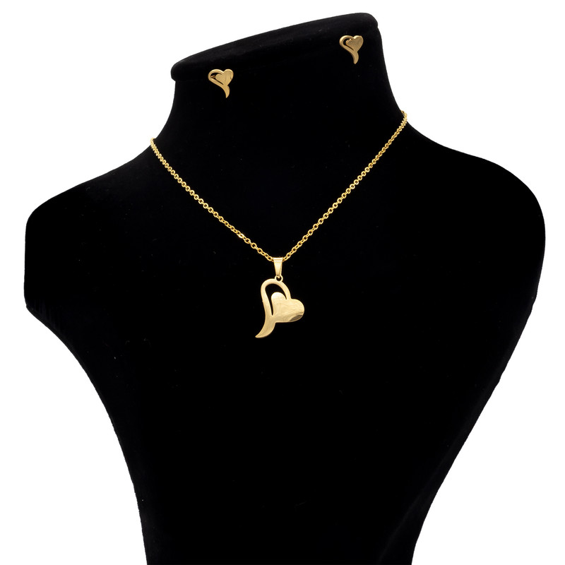 نیم ست زنانه بهارگالری مدل قلب کد 209068