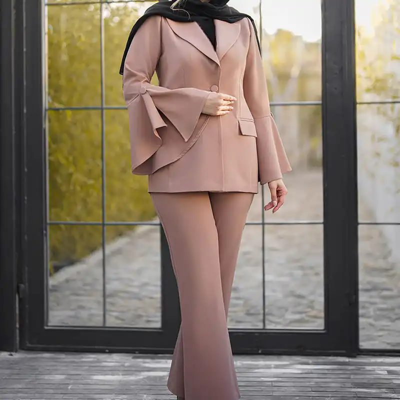 ست کت و شلوار زنانه السانا مدل برگین کد 137407