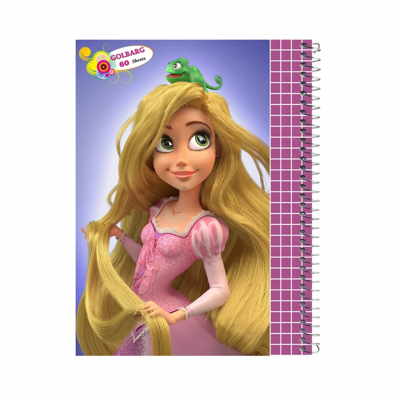 دفتر شطرنجی 60 برگ گلبرگ طرح دخترانه کد 601220