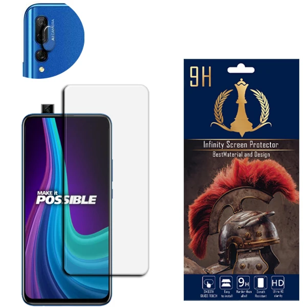  محافظ لنز دوربین اینفینیتی مدل PRO MAX مناسب برای گوشی موبایل هوآوی Y9 PRIME 2019 به همراه محافظ صفحه نمایش
