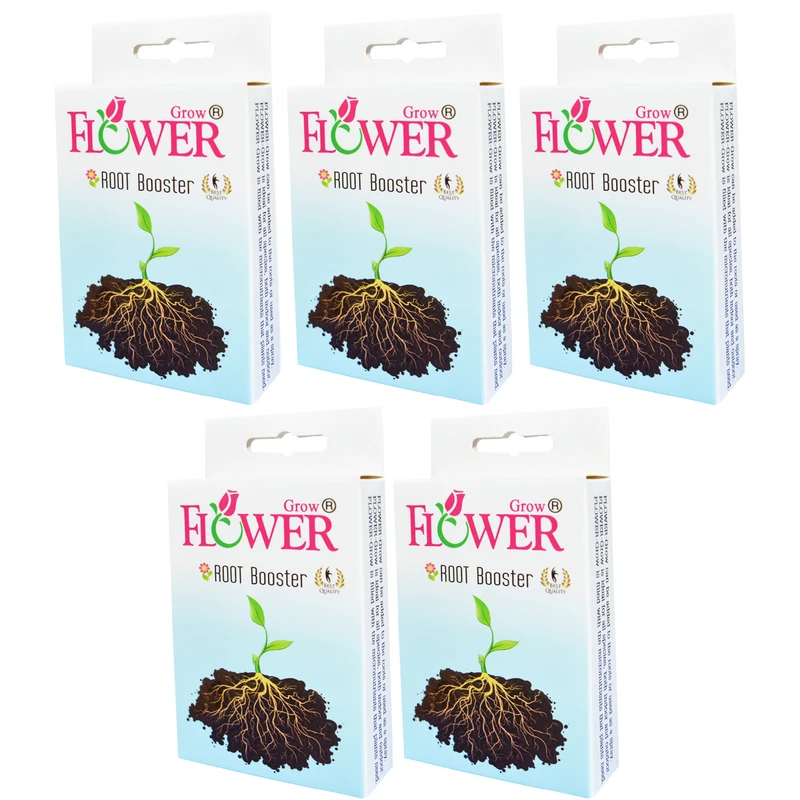 کود تقویت ریشه زایی فلاورگرو مدل P05 وزن 80 گرم بسته 5 عددی 