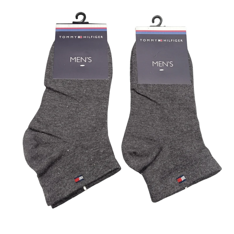 جوراب مردانه ساق کوتاه مدل نخی بسته 2 عددی